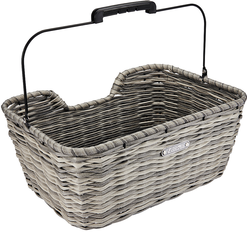electra wicker bicycle basket Rattan Panniers with Liner it can be easily installed and can be fixed on almost any handlebars to maximize the load on objects and ensure safety Suitable for most adult bikes and childrens bikes Wicker Electra Quick Release Basket