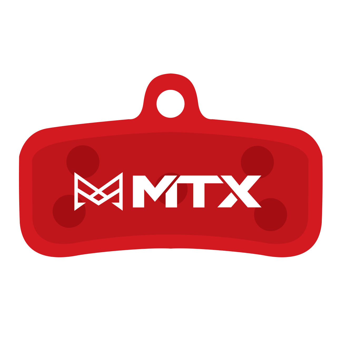 MTX Red Label RACE Disc Brake Pads - Ceramic/Kevlar Compound Shimano TRP MTB 4-Piston Single Set