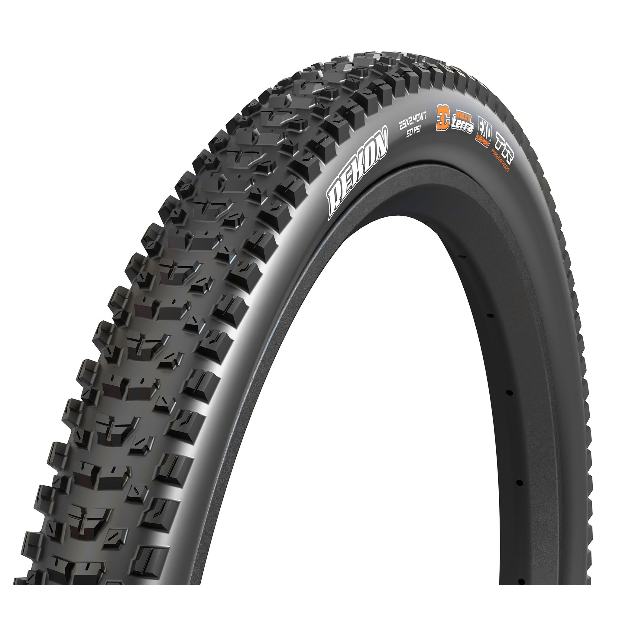 Maxxis Rekon Tire - 29 x 2.4 Tubeless Folding BLK 3C Maxx Terra EXO Wide Trail