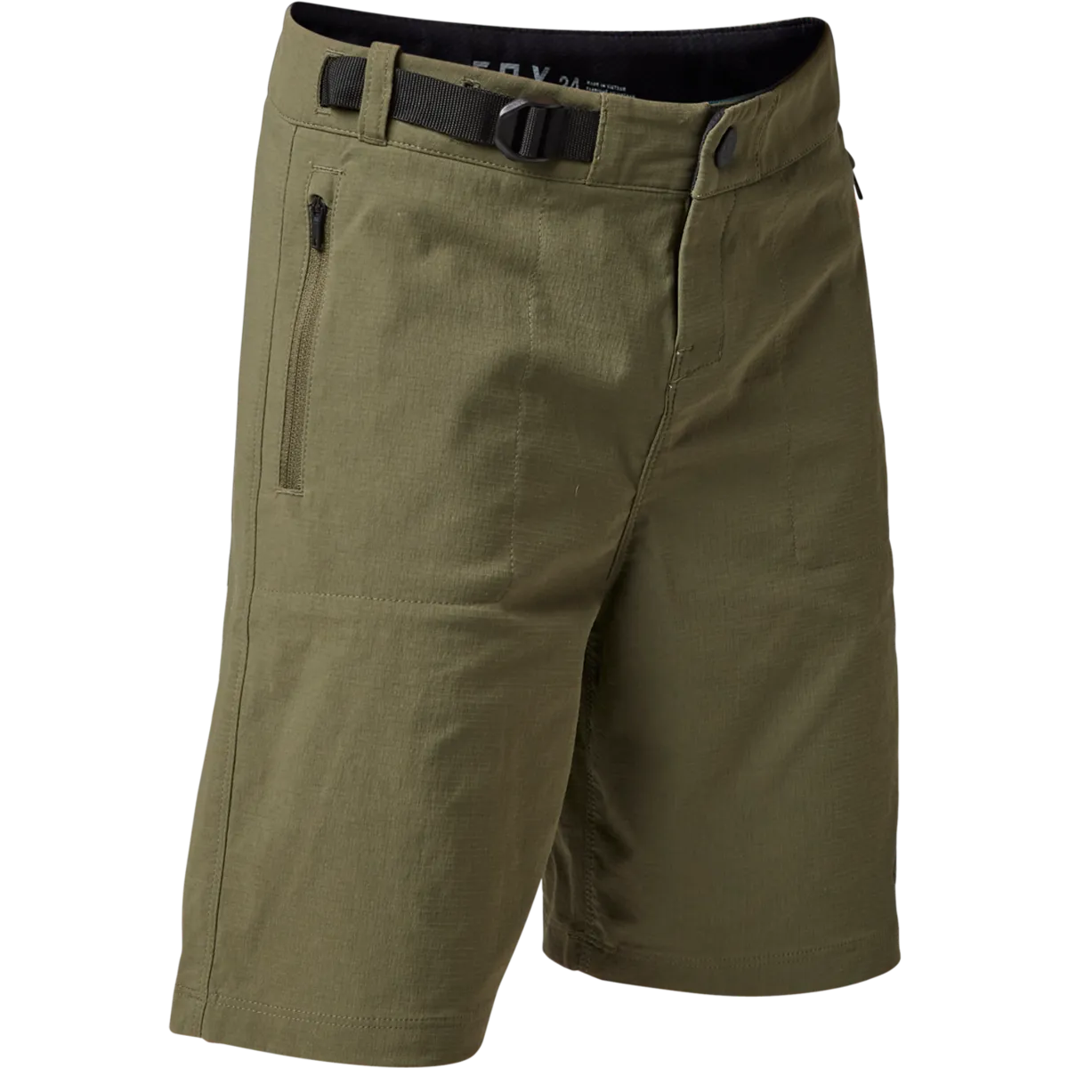 Youth Ranger Lined Shorts - Olive Green / 22