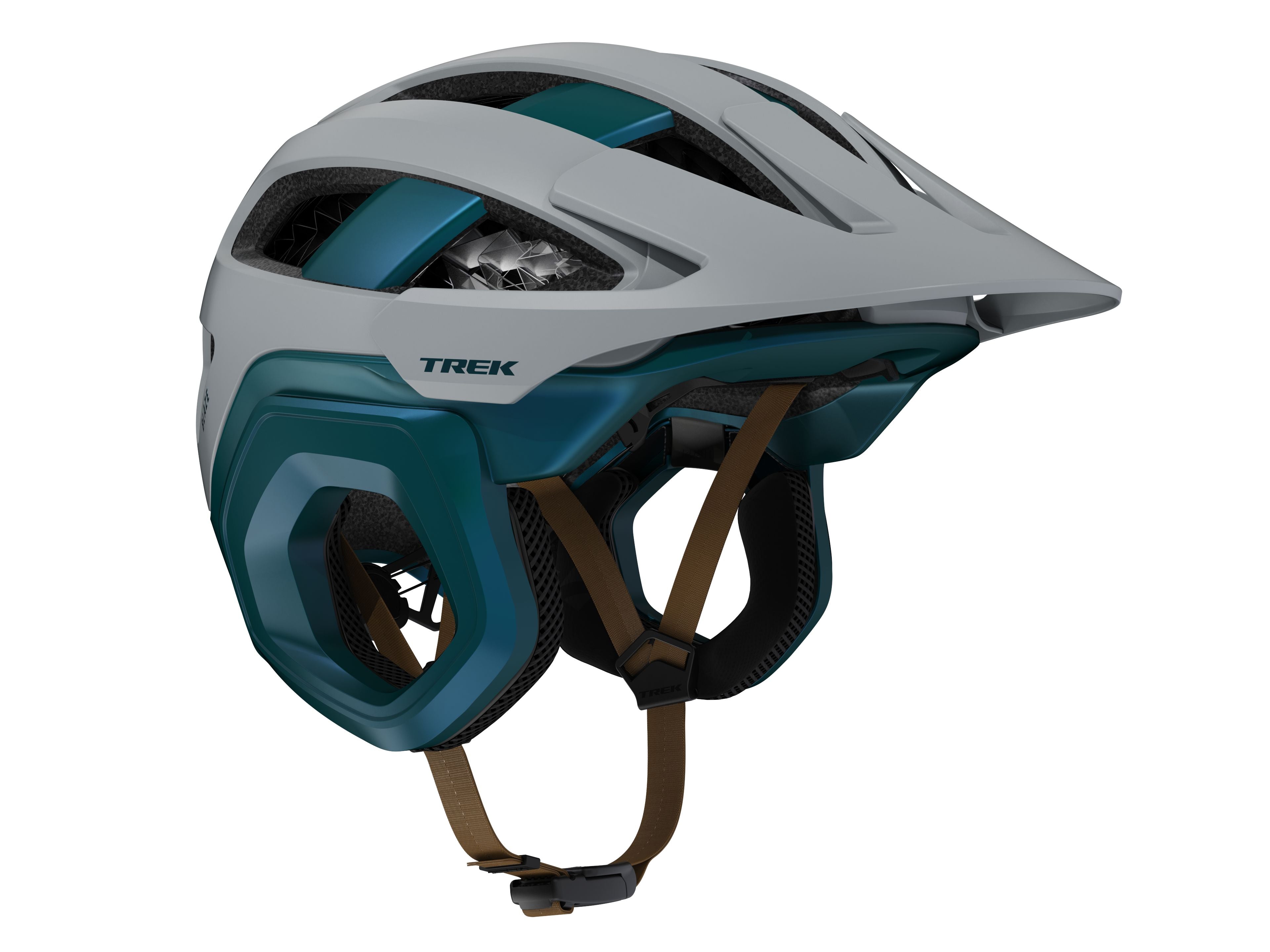 Trek Blaze WaveCel Large Gravel/Dark Aquatic CPSC Helmet